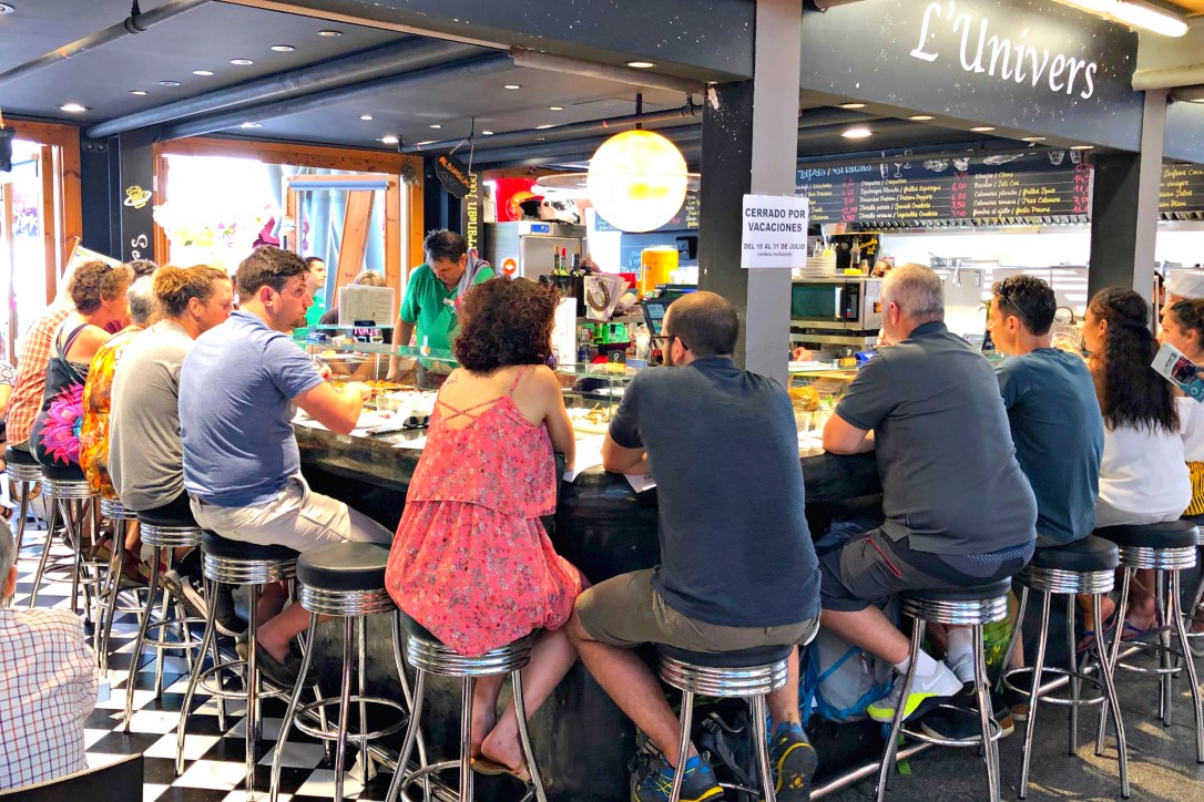 Barestaurant L'Univers en el Mercat de Santa Caterina